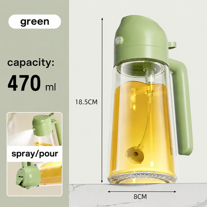 Dispensador Pulverizador de Aceite 2 en 1 para Cocina